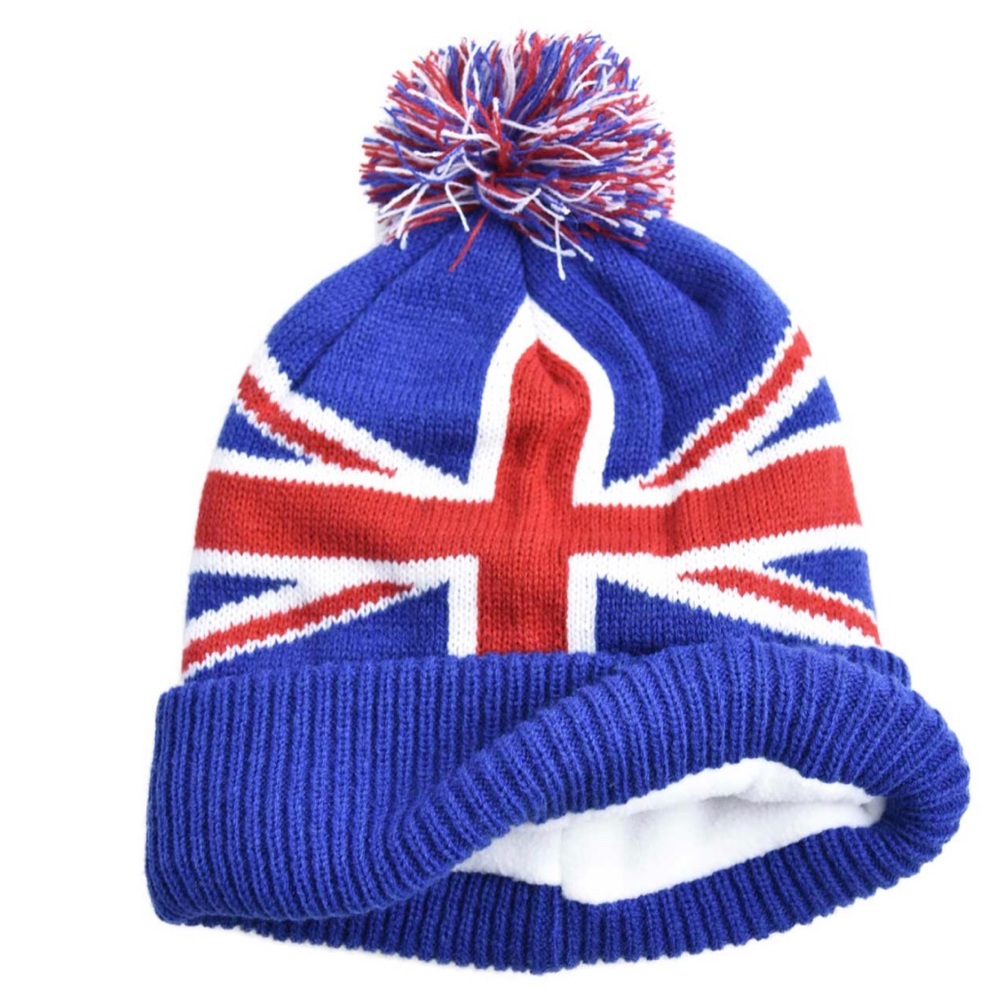 Great Britain Union Jack Flag Winter Beanie Hat By Coal UNISEX